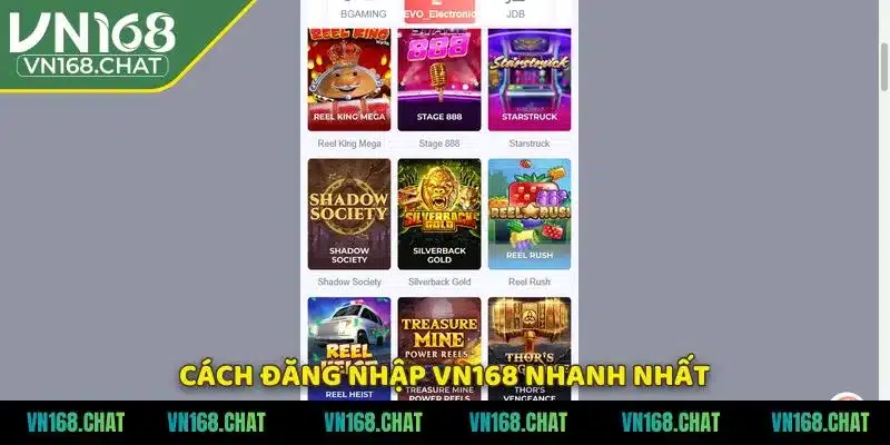 Cách đăng nhập VN168 nhanh nhất