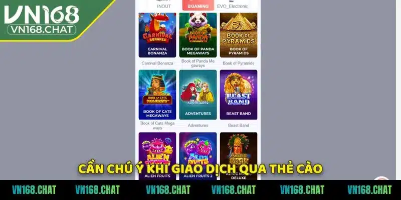 Cần chú ý khi giao dịch qua thẻ cào