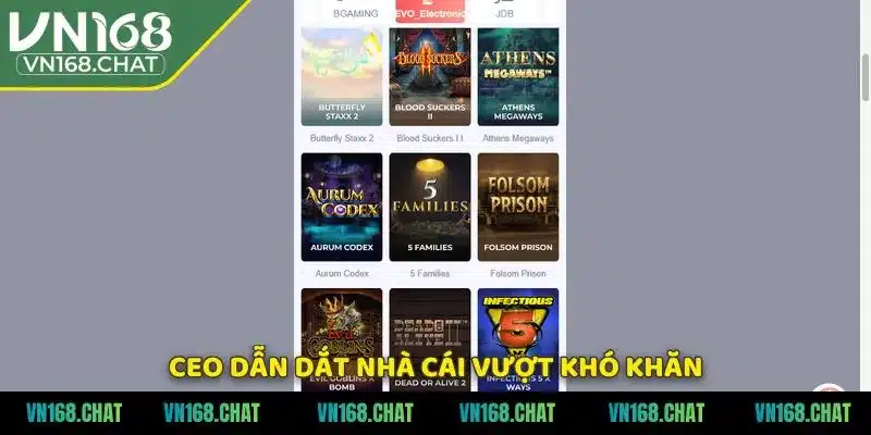 CEO dẫn dắt nhà cái vượt khó khăn