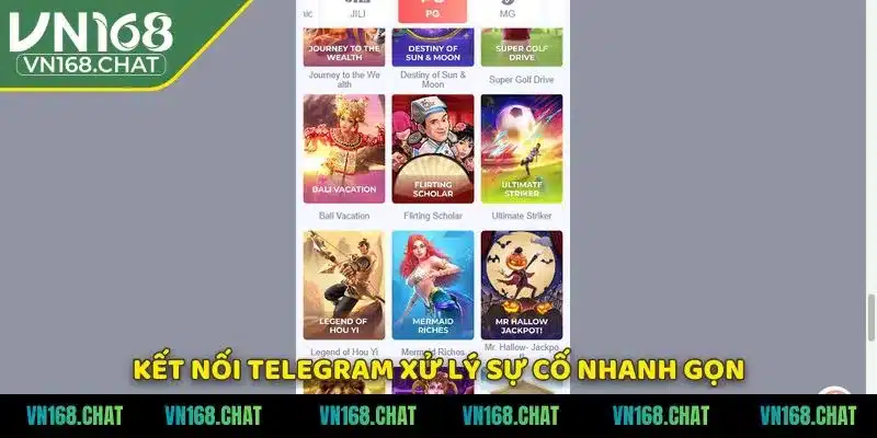 Kết nối Telegram xử lý sự cố nhanh gọn