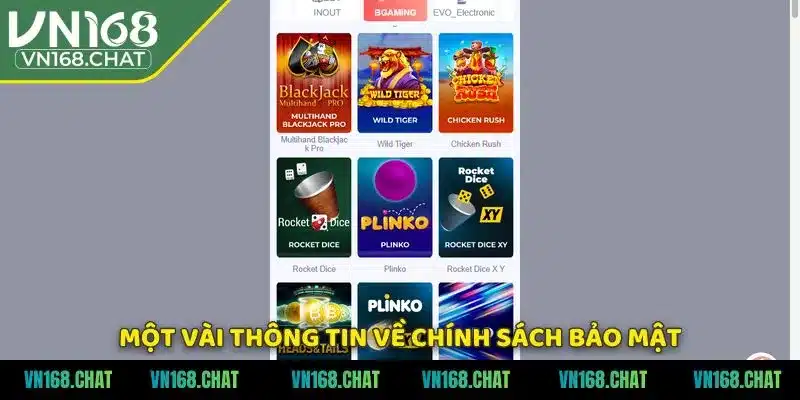 Một vài thông tin về chính sách bảo mật