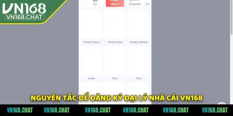 Nguyên tắc để đăng ký đại lý nhà cái VN168